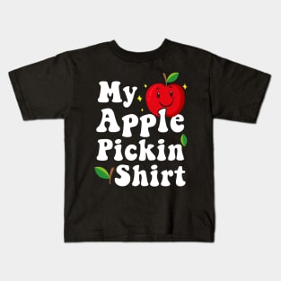 apple picking Kids T-Shirt